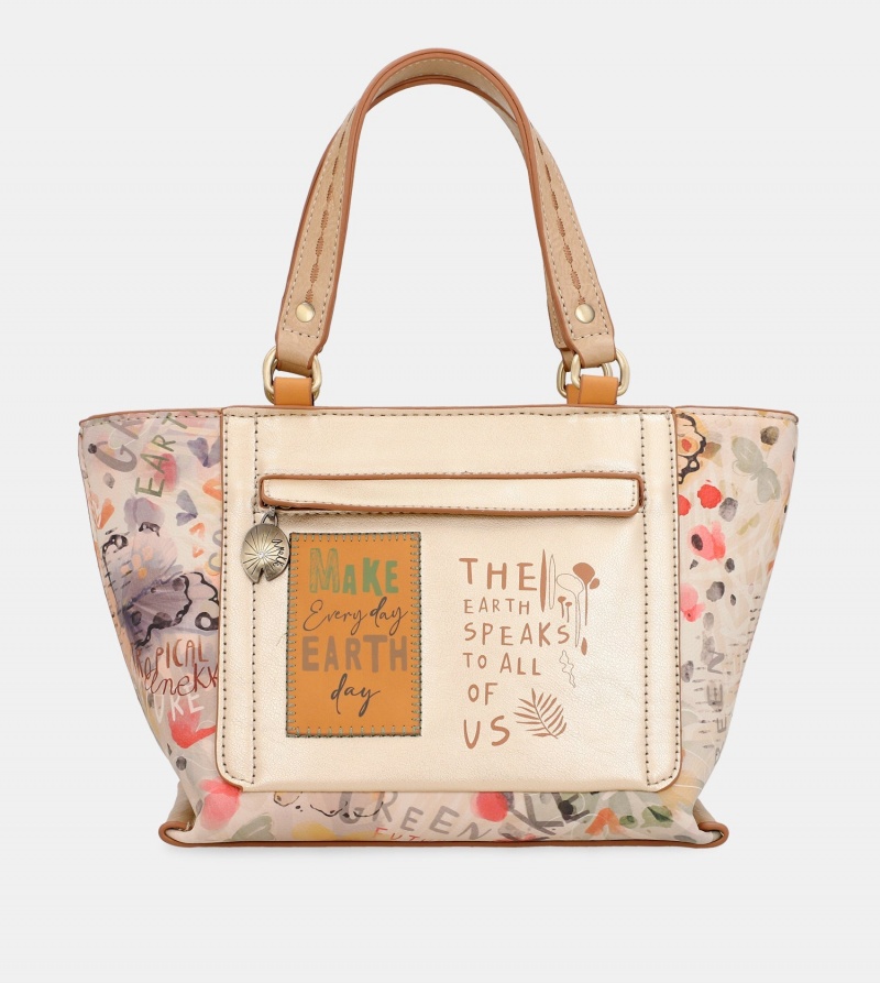 Torby Tote Anekke Nature Pachamama Golden Damskie | 2385041-MW