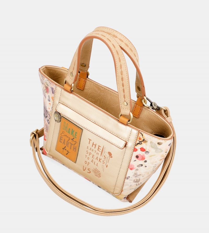 Torby Tote Anekke Nature Pachamama Golden Damskie | 2385041-MW