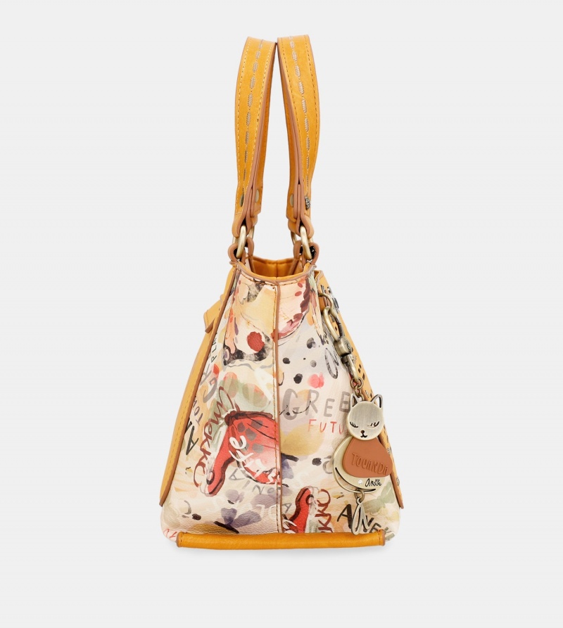 Torby Tote Anekke Nature Pachamama Ochre Damskie | 6904283-MZ