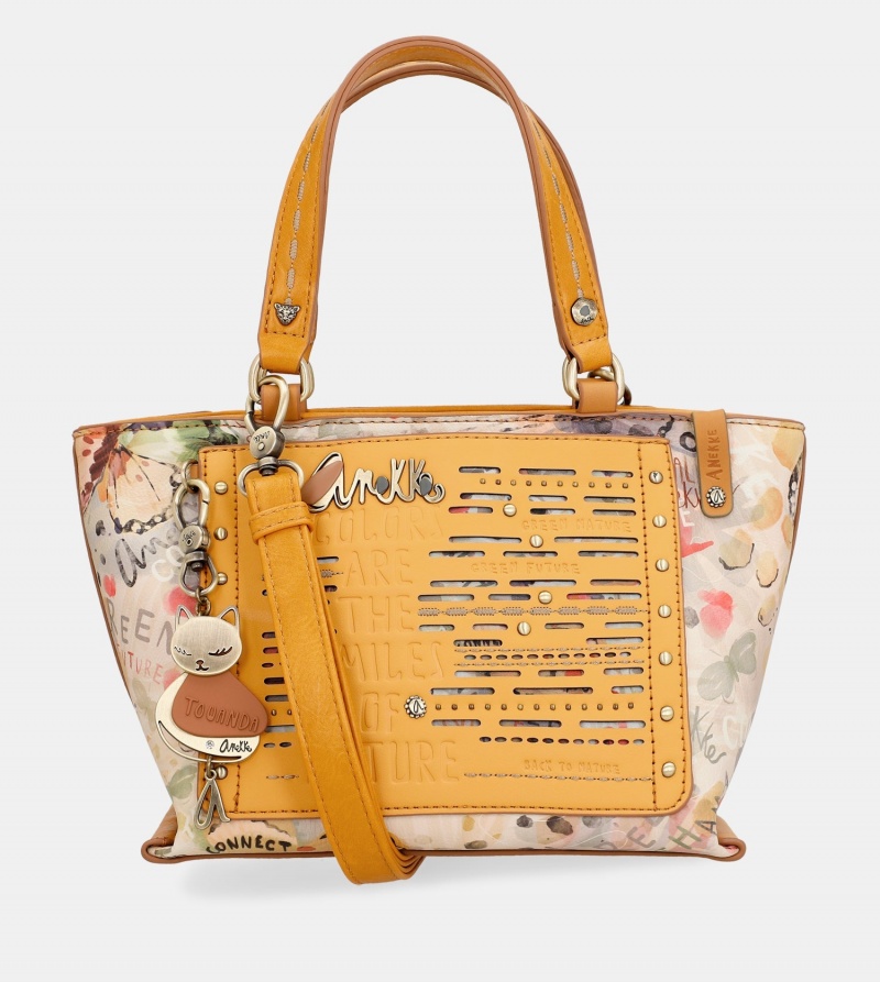 Torby Tote Anekke Nature Pachamama Ochre Damskie | 6904283-MZ