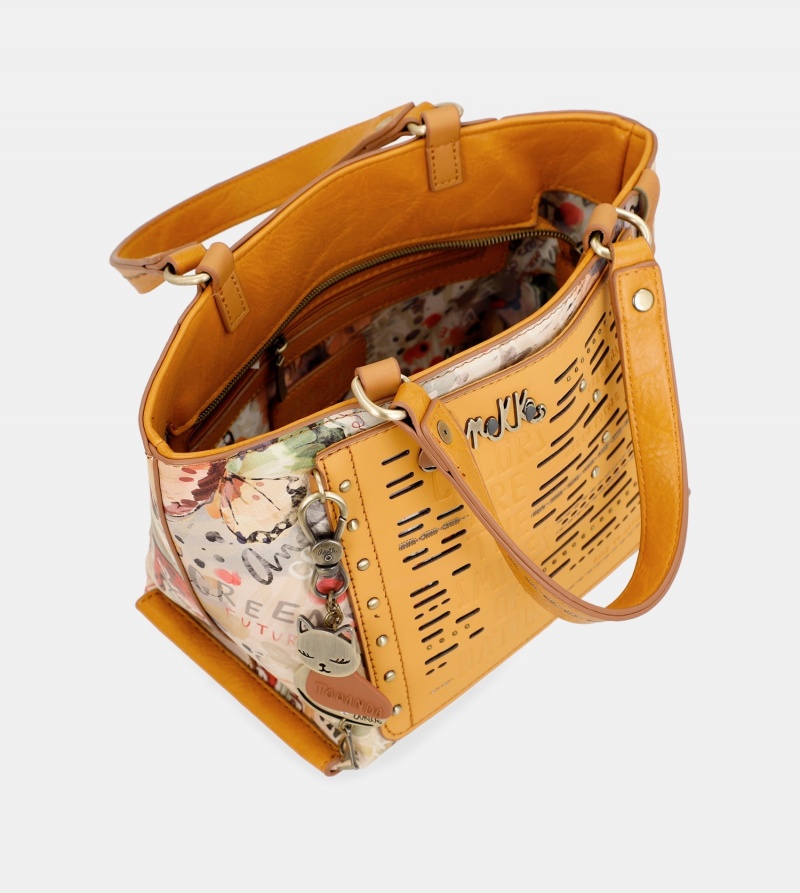 Torby Tote Anekke Nature Pachamama Ochre Damskie | 6904283-MZ