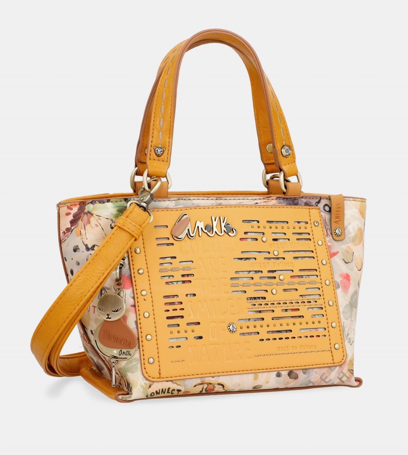 Torby Tote Anekke Nature Pachamama Ochre Damskie | 6904283-MZ