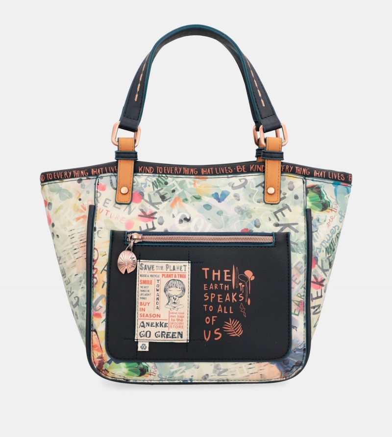 Torby Tote Anekke Nature Pachamama Printed Damskie | 7956023-UF