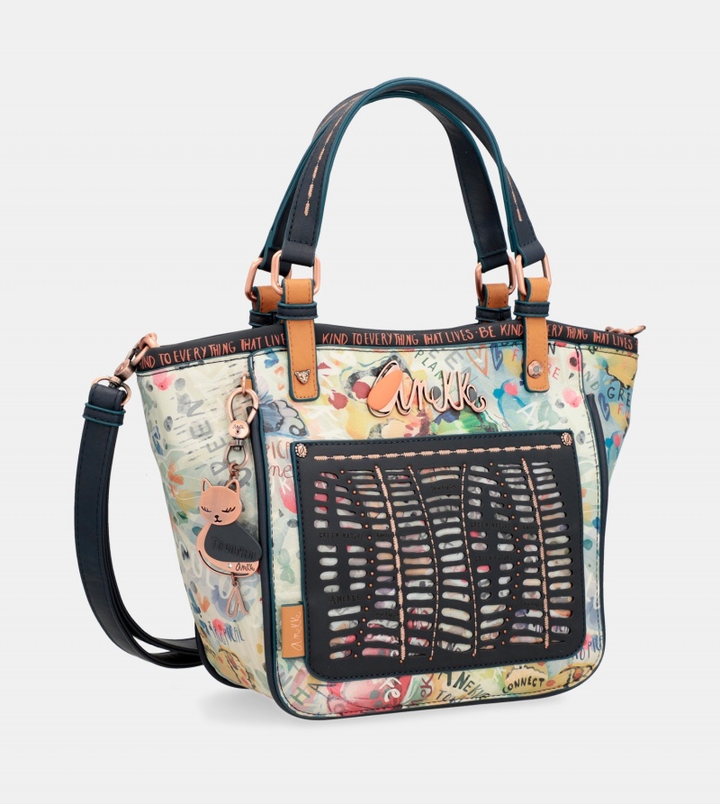 Torby Tote Anekke Nature Pachamama Printed Damskie | 7956023-UF